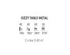 Схема Столик журнальный Accento 2019 OZZY TABLE METAL