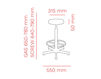 Схема Барный стул WORK Mara 2019 310E