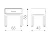 Схема Столик приставной Tosconova 2020 ORO NIGHTSTANDS