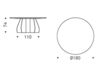 Схема Стол обеденный Cattelan Italia 2023 SENATOR Round