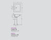 Схема Раковина подвесная Vitruvit Collection/albano ALBLA69 Классический / Исторический / Английский