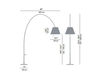 Схема Лампа напольная Lady Costanza Luceplan by gruppo Calligaris Classico 1D13GED00020 Современный / Скандинавский / Модерн