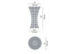 Схема Лампа настольная BIRZÌ Luceplan by gruppo Calligaris Classico 1D5800000026 Современный / Скандинавский / Модерн