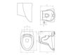 Схема Унитаз напольный Hidra Ceramica S.r.l. Tao TA 10 Современный / Скандинавский / Модерн