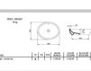 Схема Раковина накладная AeT Italia Oval L280 Современный / Скандинавский / Модерн
