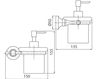 Схема Дозатор для мыла Giulini Ibisco Crystal RG1136/S Современный / Скандинавский / Модерн
