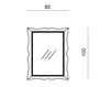 Схема Зеркало настенное MARTE Tonin Casa Arc En Ciel 4956 Классический / Исторический / Английский