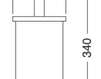 Схема Щетка для туалета Giulini Accessori Bagno RG0430 Современный / Скандинавский / Модерн