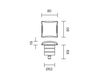 Схема Фасадный светильник Led Luce D'intorni  Parete E Plafoni ICA 2 - 4/6W Современный / Скандинавский / Модерн