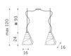 Схема Светильник diamante Cremasco Illuminazione snc 24 Hours 3051/2 Современный / Скандинавский / Модерн