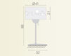 Схема Лампа настольная Grupo B.Lux Deco NINA Table lamps Современный / Скандинавский / Модерн