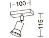 Схема Светильник-спот Holtkötter Leuchten GmbH 2014 4501/1-78 Современный / Скандинавский / Модерн