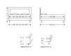 Схема Кровать G&G Imbottiti  Beds FLUSH RETE 170 X 200 GIROLETTO H16 Современный / Скандинавский / Модерн