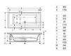 Схема Ванна гидромассажная Hidrobox Urban 110000005 Современный / Скандинавский / Модерн