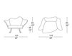 Схема Кресло для террасы FlOWER IL Loft Outdoor FLO10 Современный / Скандинавский / Модерн
