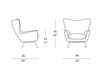 Схема Кресло KENDA IL Loft Armchairs KEn01 2 Современный / Скандинавский / Модерн