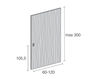 Схема Дверь деревянная Res Italia Doorscollection Miss Sliding veneered door 2 Современный / Скандинавский / Модерн