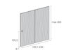 Схема Дверь деревянная Res Italia Doorscollection MISS Sliding veneered door 3 Современный / Скандинавский / Модерн