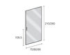 Схема Дверь металлическая Res Italia Doorscollection Levia Single wing door 3 Современный / Скандинавский / Модерн