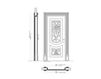 Схема Дверь двухстворчатая Luigi XVI New design porte Emozioni 4014/QQ/int Классический / Исторический / Английский