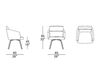Схема Стул с подлокотниками ADAM DINING IL Loft Chairs & Bar Stools AD01 2 Лофт / Фьюжн / Винтаж / Ретро