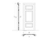 Схема Дверь деревянная Starnina New design porte 300 1015/TQ/V Классический / Исторический / Английский