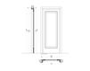 Схема Дверь арочная Starnina New design porte 300 1013/TT/VI Классический / Исторический / Английский