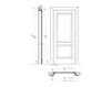 Схема Дверь деревянная DONATELLO New design porte 400 1114/Q 11 Классический / Исторический / Английский
