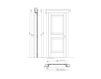 Схема Дверь деревянная Verrocchio New design porte 400 1112/Q 5 Классический / Исторический / Английский