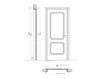 Схема Дверь деревянная Villa Carlotta New design porte 700 764/QQ/A Классический / Исторический / Английский