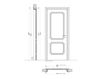 Схема Дверь деревянная Villa Carlotta New design porte 700 764/QQ/A Классический / Исторический / Английский