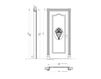 Схема Дверь деревянная Villa Grabau New design porte 700 713/OV/QQ/A/ AP/V Классический / Исторический / Английский