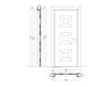 Схема Дверь деревянная Mondrian New design porte 500 916/QQ/03 Классический / Исторический / Английский