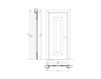 Схема Дверь деревянная Mondrian New design porte 500 913/QQ/07 Классический / Исторический / Английский