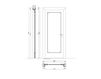 Схема Дверь двухстворчатая Raffaello New design porte 500 1213/QQ/V Классический / Исторический / Английский