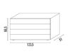 Схема Комод CUBE Giellesse Beds CM114 Современный / Скандинавский / Модерн
