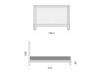 Схема Кровать Mazzali Bed RIGOLETTO LETTO TESTATA IMBOTTITA 2 Современный / Скандинавский / Модерн