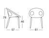 Схема Стул с подлокотниками Scab Design / Scab Giardino S.p.a. Marzo 2826 RN 11 Современный / Скандинавский / Модерн