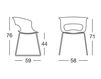 Схема Стул с подлокотниками Scab Design / Scab Giardino S.p.a. Sedute Design 2691 310 Современный / Скандинавский / Модерн