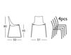 Схема Стул ZEBRA TECHNOPOLYMER Scab Design / Scab Giardino S.p.a. Marzo 2618 15 Современный / Скандинавский / Модерн