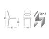 Схема Стул Scab Design / Scab Giardino S.p.a. Collezione 2011 2204 Современный / Скандинавский / Модерн