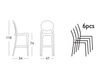 Схема Барный стул Scab Design / Scab Giardino S.p.a. Marzo 2358 310 Современный / Скандинавский / Модерн