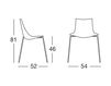 Схема Стул ZEBRA POP 4 legs Scab Design / Scab Giardino S.p.a. Novita Comfort 2640 Современный / Скандинавский / Модерн