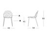 Схема Стул Casprini 2014 PELOTA chair 4 legs Минимализм / Хай-тек