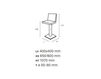 Схема Барный стул Forti Giorgio 2014 QUADRO/REG Современный / Скандинавский / Модерн