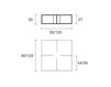 Схема Столик журнальный Quadra Fiam Tables QU/90B Минимализм / Хай-тек
