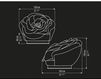 Схема Кресло Sicis Home TENDERLY 3 Лофт / Фьюжн / Винтаж / Ретро