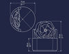 Схема Кресло Sicis Home TOUJOURS ROSE Лофт / Фьюжн / Винтаж / Ретро