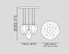 Схема Люстра EGG 50 GRAPPOLO VGnewtrend Lighting 7511523.98 Восточный / Японский / Китайский