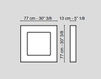 Схема Светильник настенный ARRAS VGnewtrend Lighting 7511452.98 Восточный / Японский / Китайский